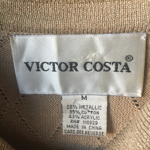 Sweater Golden Sequins Cowl Neck Medium - Picture 3 of 3